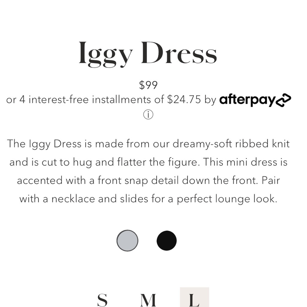 Soft Ribbed Grey Dress - Picture 5 of 6